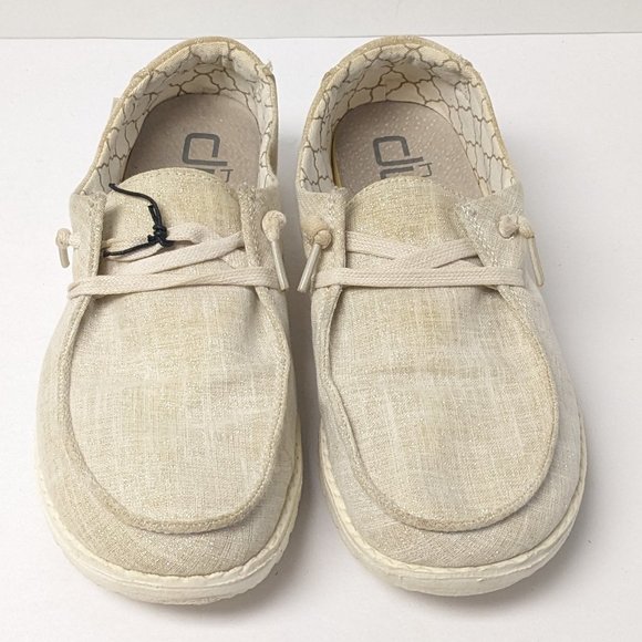 Hey Dude Wendy Slip-On Shoes, Sparkling Gold, Women's 7 M - Picture 3 of 7